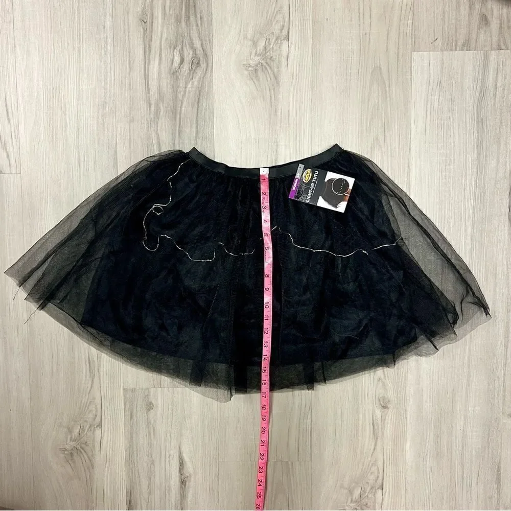 LED Lightup tutu in black sz L stretch Costume Skirt